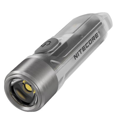Фонарь наключный Nitecore TIKI (Osram P8 LED + UV, 300 люмен, 7 режимов, USB), прозрачный 6-1385 фото