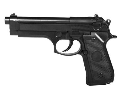 Страйкбольний пістолет M92F/M9 Non-Blowback Airsoft Gas Pistol — Black [STTi] (для стрейкболу) GG-104(000056) фото