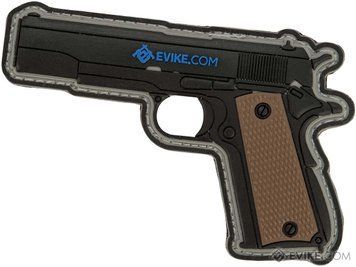 Нашивка PVC M1911 серии EVIKE ARMORY &mdash; чёрно-коричнево-серая 73717_evk фото