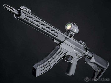 Автомат Cyma CM096A MK47 12.75" M-LOK Platinum AEG &mdash; чорний CM.096A_evk фото