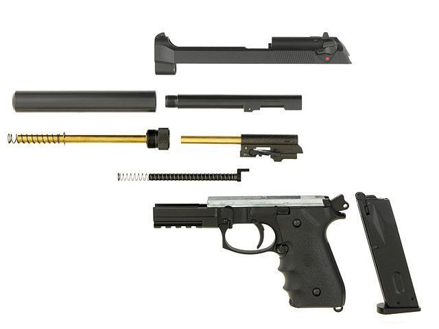 Пістолет M92F/M9 LS9 Tactical GBB [LS] (для страйкболу) GGB-9606T фото