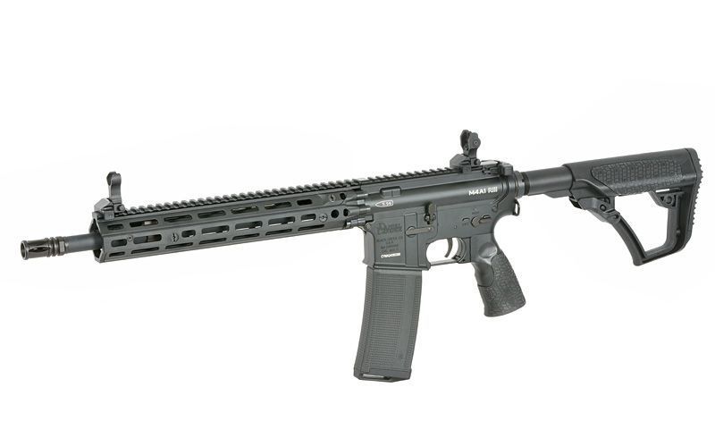 Реплика винтовки Daniel Defense M4A1 RIII 14.5" из Eshooter ETU - Черная (Black) [EMG] FB4136E_tw фото