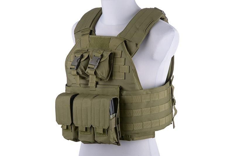 Жилет тактичний (розвантажувальний) типу Plate Carrier — olive [GFC Tactical] (для страйкболу) GFT-18-018404 фото