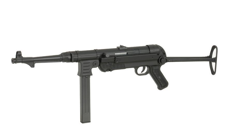 Пістолет-пулемет MP007 (MP 40) FULL METAL &mdash; BLACK [AIRSOFT GUN MANUFACTURER] (для страйкболу) AGMMP40BK(000089) фото