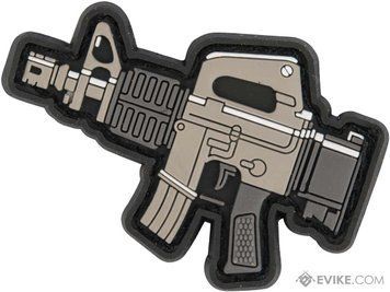 Нашивка PVC Chibi Gun "M4A1" &mdash; сіра / Dark Earth, Evike 80352_evk фото