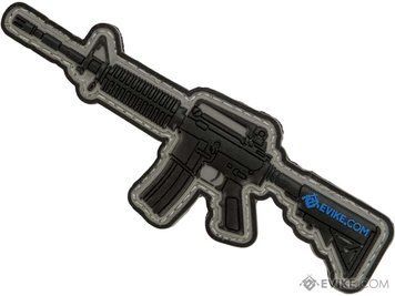 Нашивка PVC M4A1 серии EVIKE ARMORY &mdash; чёрно-серая 73720_evk фото