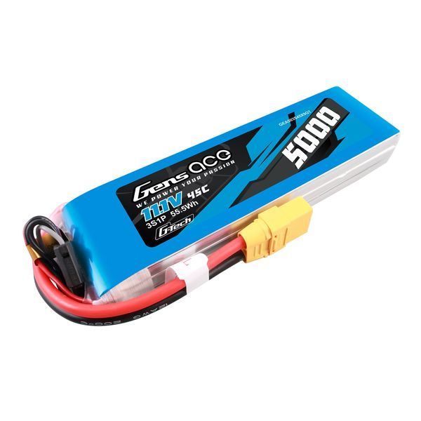 Gens ace G-Tech 5000mAh 11.1V 45C 3S1P lipo акумулятор з XT90 Plug GEA503S45X9GT_gs фото