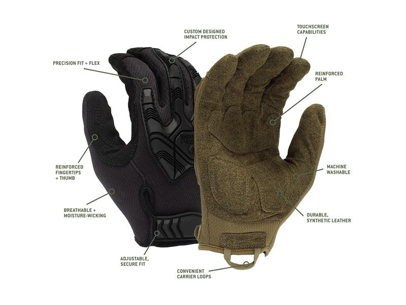 Pyramex Venture Gear Tactical Heavy-Duty Impact Operator рукавички, чорний, Розмір S 20008_ag фото