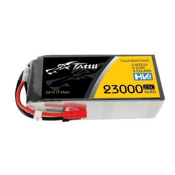 Tattu 23000mAh 22.8V 25C 6S1P HV High Voltage Lipo акумулятор Упаковка з XT150+AS150 TAA23K6S25ASX_gs фото