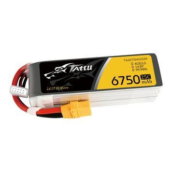 Тату 6750mAh 14.8V 25C 4S1P Липо аккумулятор с XT90 TAA67504S25X9_gs фото