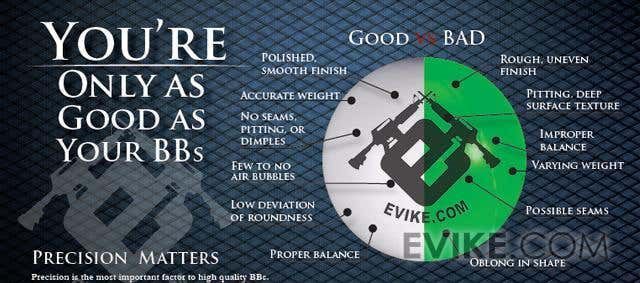 Кульки Evike Match Grade трасерні 6 mm 0.20 g &mdash; 5600 шт., зелений трасер 68277_evk фото