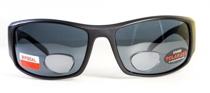 Очки бифокальные поляризационные BluWater Bifocal-1 (+3.0) Polarized (gray) (черная бифокальная линза с диоптриями) 4БИФ1-20П30 фото