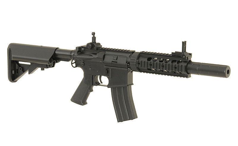 Карабін M4 CQB with silencer ABS CM.513 &ndash; Black ,CYMA ,(без АКБ та ЗУ) [FB3513BK] FB3513BK_BR фото