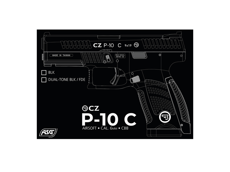 CZ P-10C, CO2, Blow Back, Dual Tone FDE 19923_ag фото