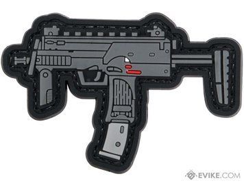 Нашивка Evike Mini Gun Series &laquo;MP7&raquo; &mdash; чёрно-серая 13071_evk фото