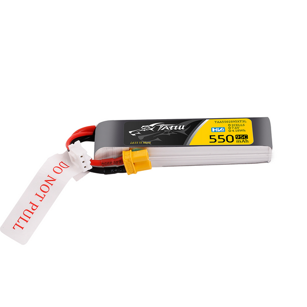 Tattu 550mAh 2s 95C 7.6V HV Lipo аккумулятор с XT30 Plug TAA5502S95XT3L_gs фото