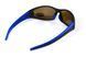 Окуляри поляризаційні BluWater Daytona-4 Polarized (brown) коричневі з синіми дужками 4ДЕЙТ4-Г50П фото 3