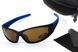 Окуляри поляризаційні BluWater Daytona-4 Polarized (brown) коричневі з синіми дужками 4ДЕЙТ4-Г50П фото 1