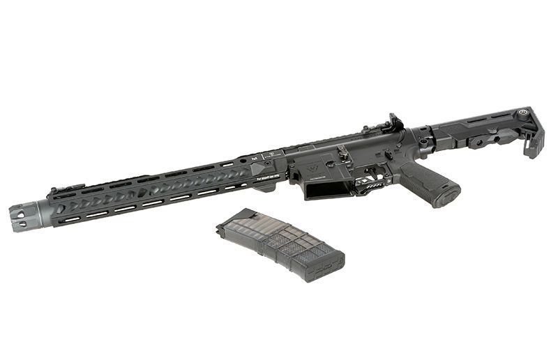 Репліка карабіна Strike Industries 13,5" Raider CGS Lightning Series GBBR - чорна [EMG] FB4210_tw фото
