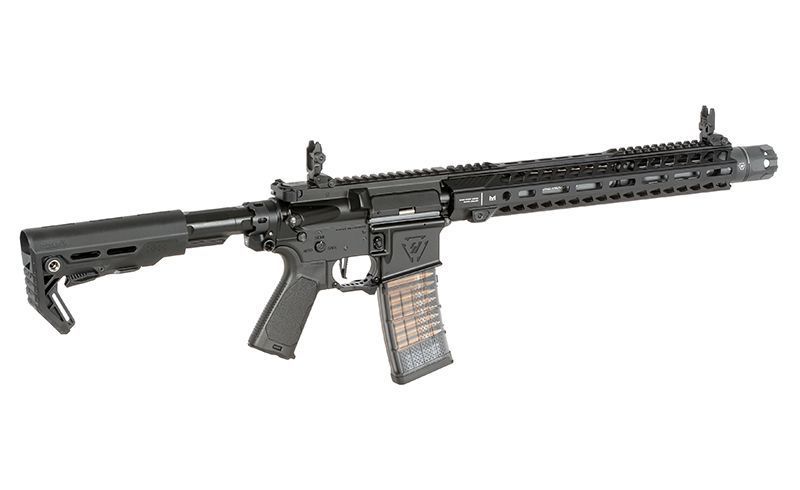 Репліка карабіна Strike Industries 13,5" Raider CGS Lightning Series GBBR - чорна [EMG] FB4210_tw фото
