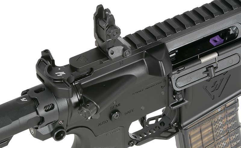 Репліка карабіна Strike Industries 13,5" Raider CGS Lightning Series GBBR - чорна [EMG] FB4210_tw фото