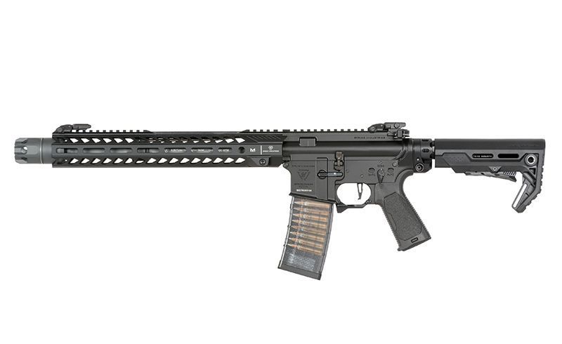 Репліка карабіна Strike Industries 13,5" Raider CGS Lightning Series GBBR - чорна [EMG] FB4210_tw фото