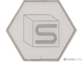Нашивка Salient Arms International &mdash; Hex PVC, серія Industry 2 &mdash; білий 83382_evk фото