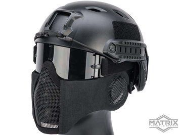 Маска сітчаста Matrix Carbon Striker з захистом вух &mdash; чорний &mdash; Matrix 78043_evk фото