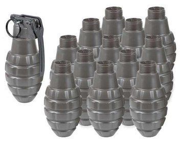 Граната APS Thunder B CO2 имитационная звуковая &mdash; модель Pineapple, комплект 12 шт 32194_evk фото