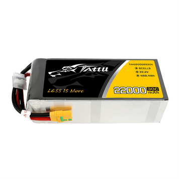 Tattu 22000mAh 22.2V 30C 6S1P Lipo акумулятор Упаковка з XT90-S вилкою TAA220006S30X_gs фото