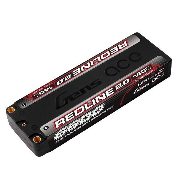 Gens ace Redline 2.0 Series 6600mAh 7.4V 140C 2S1P HardCase 57# Lipo акумулятор GEA66002S14NV_gs фото