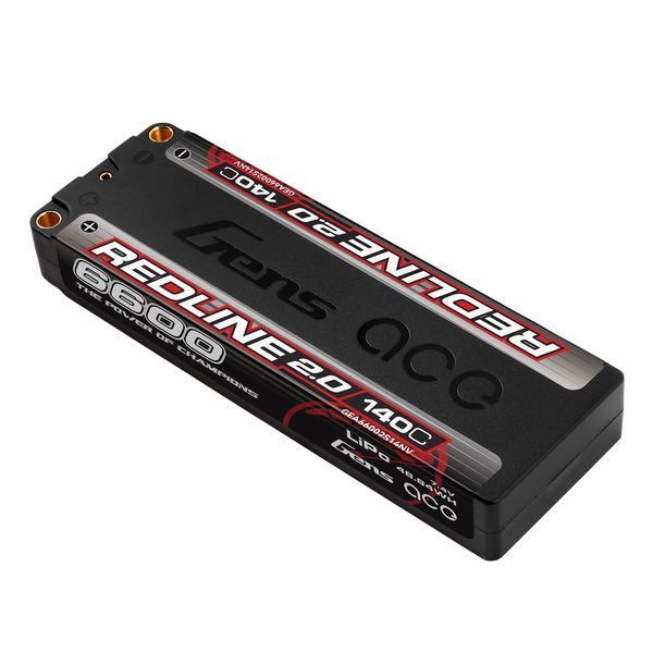 Gens ace Redline 2.0 Series 6600mAh 7.4V 140C 2S1P HardCase 57# Lipo акумулятор GEA66002S14NV_gs фото