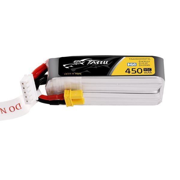 Tattu 450mAh 4S 95C 15.2V HV Lipo аккумулятор с XT30 Вилкой TAA4504S95XT3L_gs фото