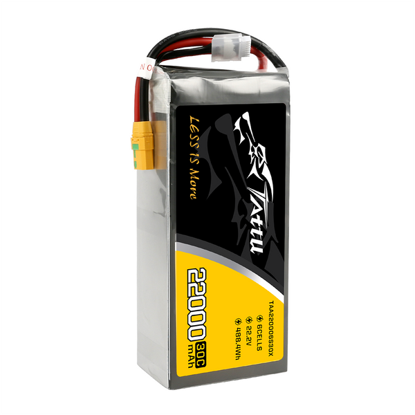 Tattu 22000mAh 22.2V 30C 6S1P Lipo акумулятор Упаковка з XT90-S вилкою TAA220006S30X_gs фото