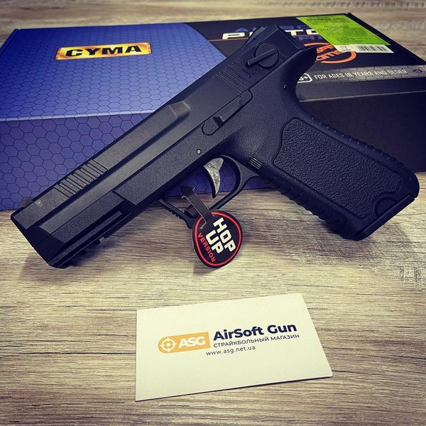 Пістолет Cyma Glock 18 custom AEP CM.127S Mosfet Edition [CYMA] (для страйкболу) FB4018 фото