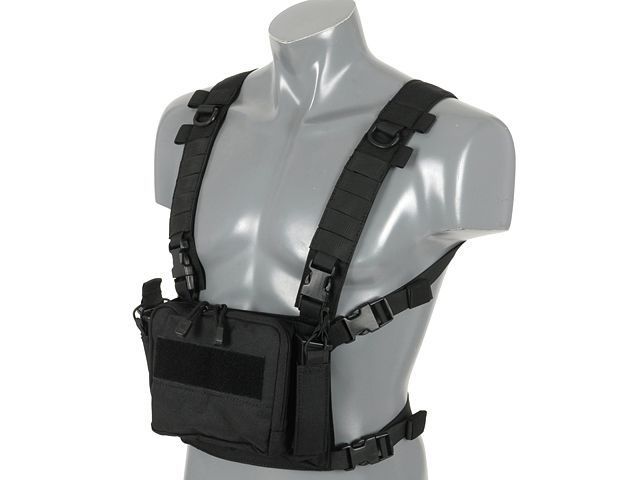 Компактний багатоцільовий нагрудник (Chest Rig) - Чорний (Black) [8FIELDS] M51611057-BK_tw фото