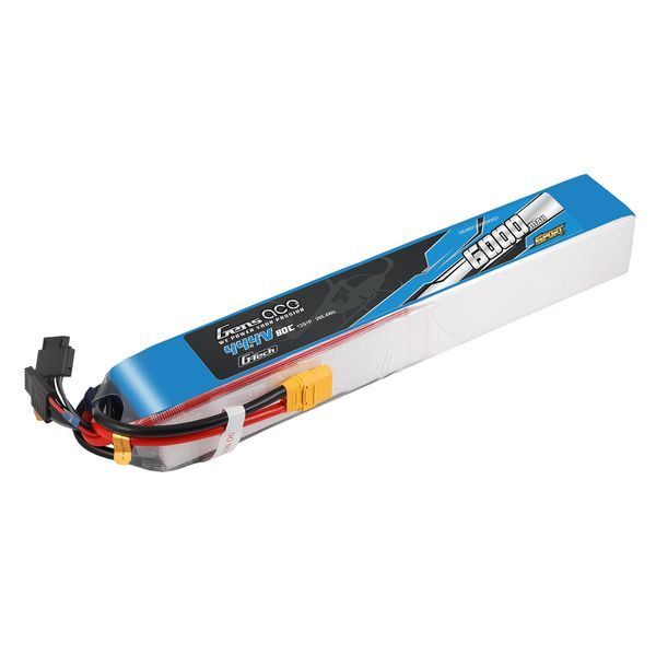Gens Ace Sport G-Tech 6000mAh 44.4V 80C 12S1P аккумулятор Пакет с XT90 вилкой（700 Вертолет） GEA6012S80SX9GT_gs фото