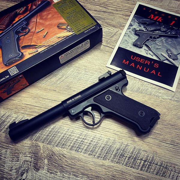 Страйкбольний пістолет Ruger MK1 Black Gas GNB [KJW] (для страйкболу) GGH-0201(00719) фото