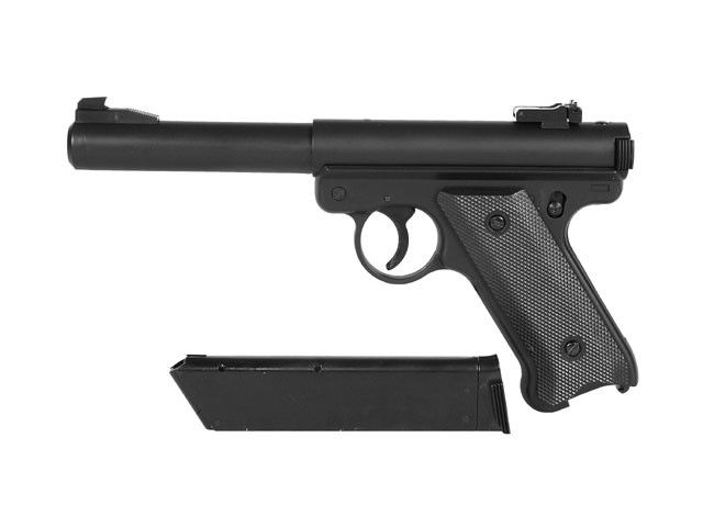 Страйкбольний пістолет Ruger MK1 Black Gas GNB [KJW] (для страйкболу) GGH-0201(00719) фото