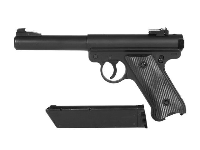 Страйкбольний пістолет Ruger MK1 Black Gas GNB [KJW] (для страйкболу) GGH-0201(00719) фото