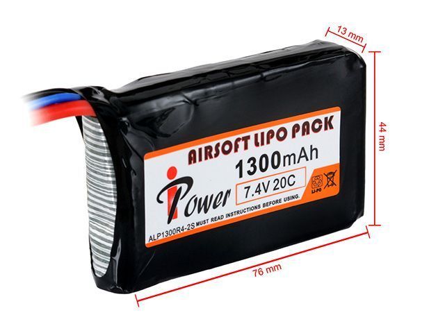 Акумулятор Li-Po 1100 mAh 7,4V 20C Deans [IPower] (для страйкболу) IP-LIPO-018-TC_tw фото