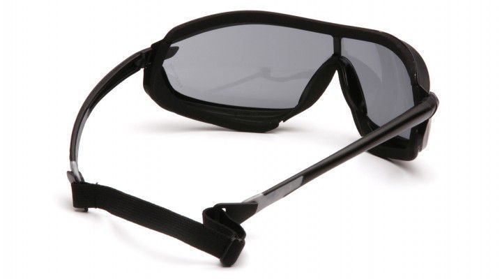 Окуляри захисні з ущільнювачем Pyramex XS3 Plus (gray) Anti-Fog, чорні 2ХС3-20П фото