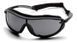 Окуляри захисні з ущільнювачем Pyramex XS3 Plus (gray) Anti-Fog, чорні 2ХС3-20П фото 1