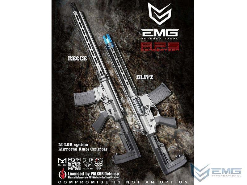 Автомат Falkor M4 RECCE SBR AEG &mdash; 400 FPS / Falkor Grey &mdash; EMG / APS 92576_evk фото