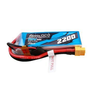 Gens ace G-Tech 2200mAh 11.1V 45C 3S1P Lipo акумулятор Pack with XT60 Plug GEA223S45X6GT_gs фото