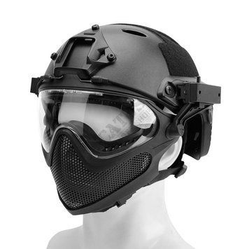 Страйкбольний шлем і маска B-Typ Piloteer Set Guerilla Tactical L HLM-26-PJ-BLK-M_ct фото