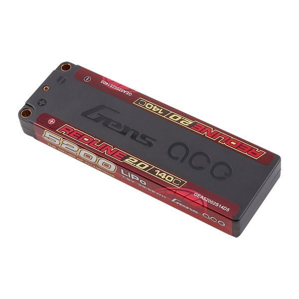 Gens ace Redline 2.0 5200mAh 7.6V 140C 2S HardCase 146# HV Lipo акумулятор GEA52002S14D5_gs фото