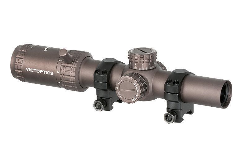Оптичний приціл Victoptics S6 1-6x24 - COYOTE FDE [Vector Optics] (для страйкболу) OPSL23_BR фото