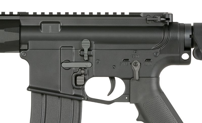 Страйкбольна гвинтівка WE13 DSG 9,5" M4/AR-15 Knight's Armament, 50 RPS, ETU - чорна [WELL PRO] WE13-3-3-BK_tw фото