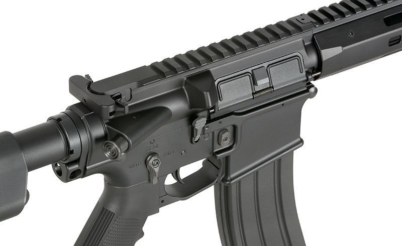 Страйкбольна гвинтівка WE13 DSG 9,5" M4/AR-15 Knight's Armament, 50 RPS, ETU - чорна [WELL PRO] WE13-3-3-BK_tw фото
